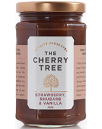 The Cherry Tree Strawberry Rhubard & Vanilla Jam
